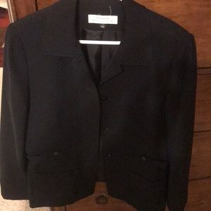 Tahari Navy Blue Pun Stripe suit jacket, gorgeous